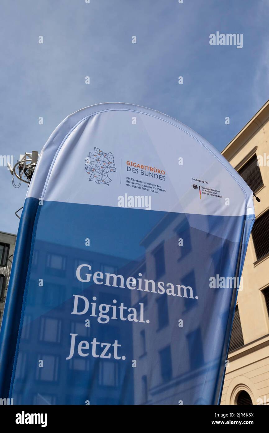 Giornata aperta dei ministeri a Berlino, 2022 agosto, Gigabitbüro des Bundes Foto Stock