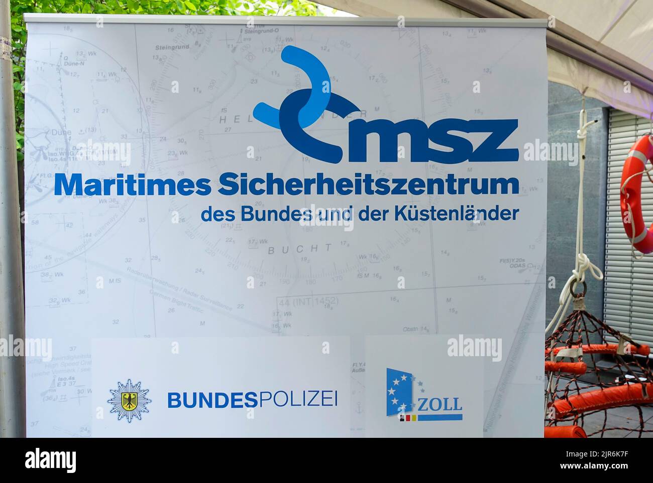 Giornata aperta dei ministeri a Berlino, 2022 agosto, msz Maritimes Sicherheitszentrum, Foto Stock