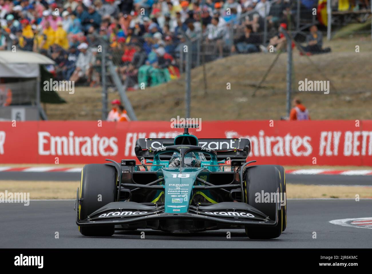Mogyorod, Ungheria. Luglio 31th 2022. Formula 1 Gran Premio d'Ungheria a Hungaroring, Ungheria. Nella foto: #18 Lance Stroll (CDN) di Aston Martin durante la gara Foto Stock