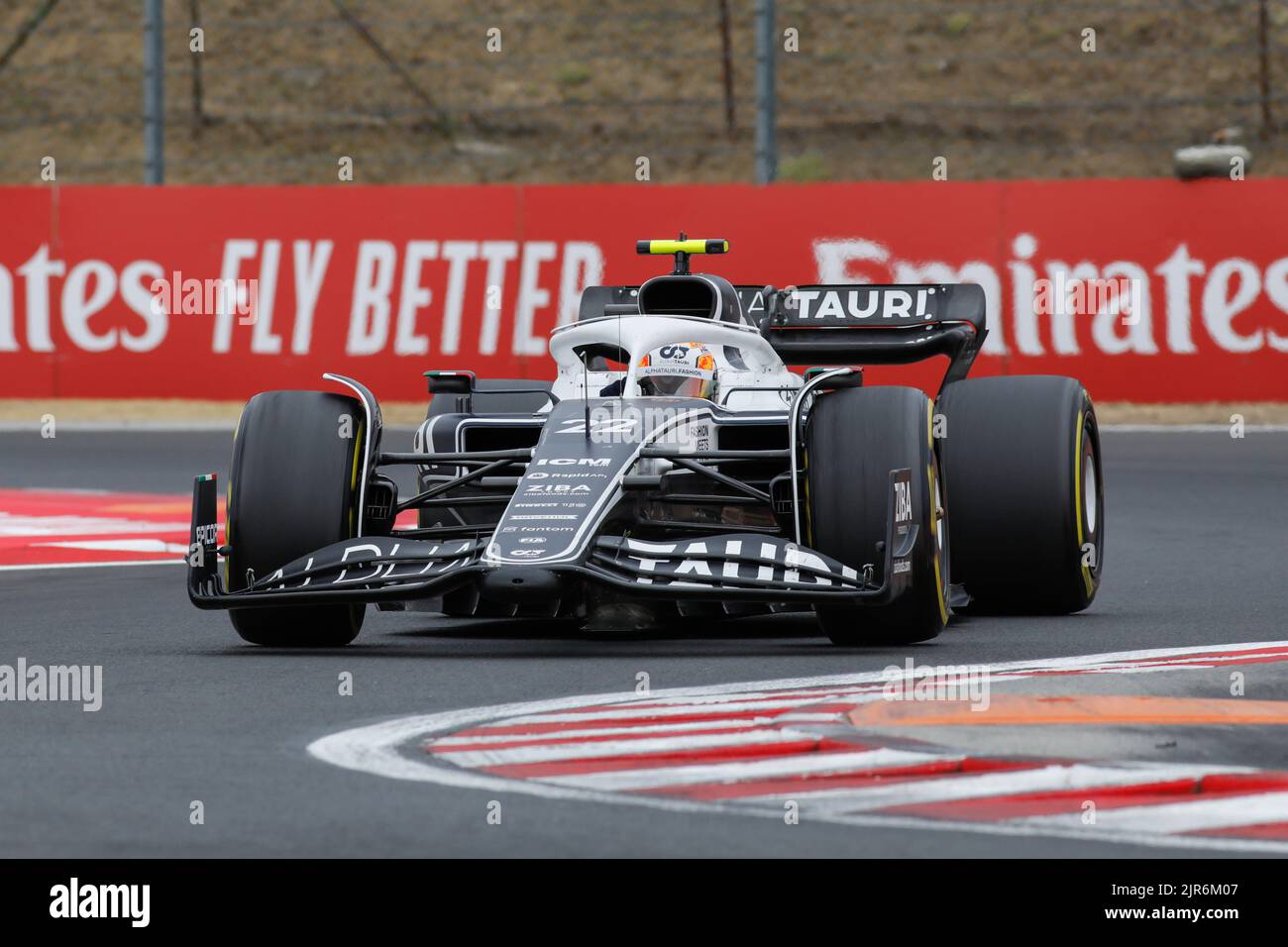 Mogyorod, Ungheria. Luglio 31th 2022. Formula 1 Gran Premio d'Ungheria a Hungaroring, Ungheria. Nella foto: Yuki Tsunoda (JPN) #22 di AlphaTauri durante la gara Foto Stock