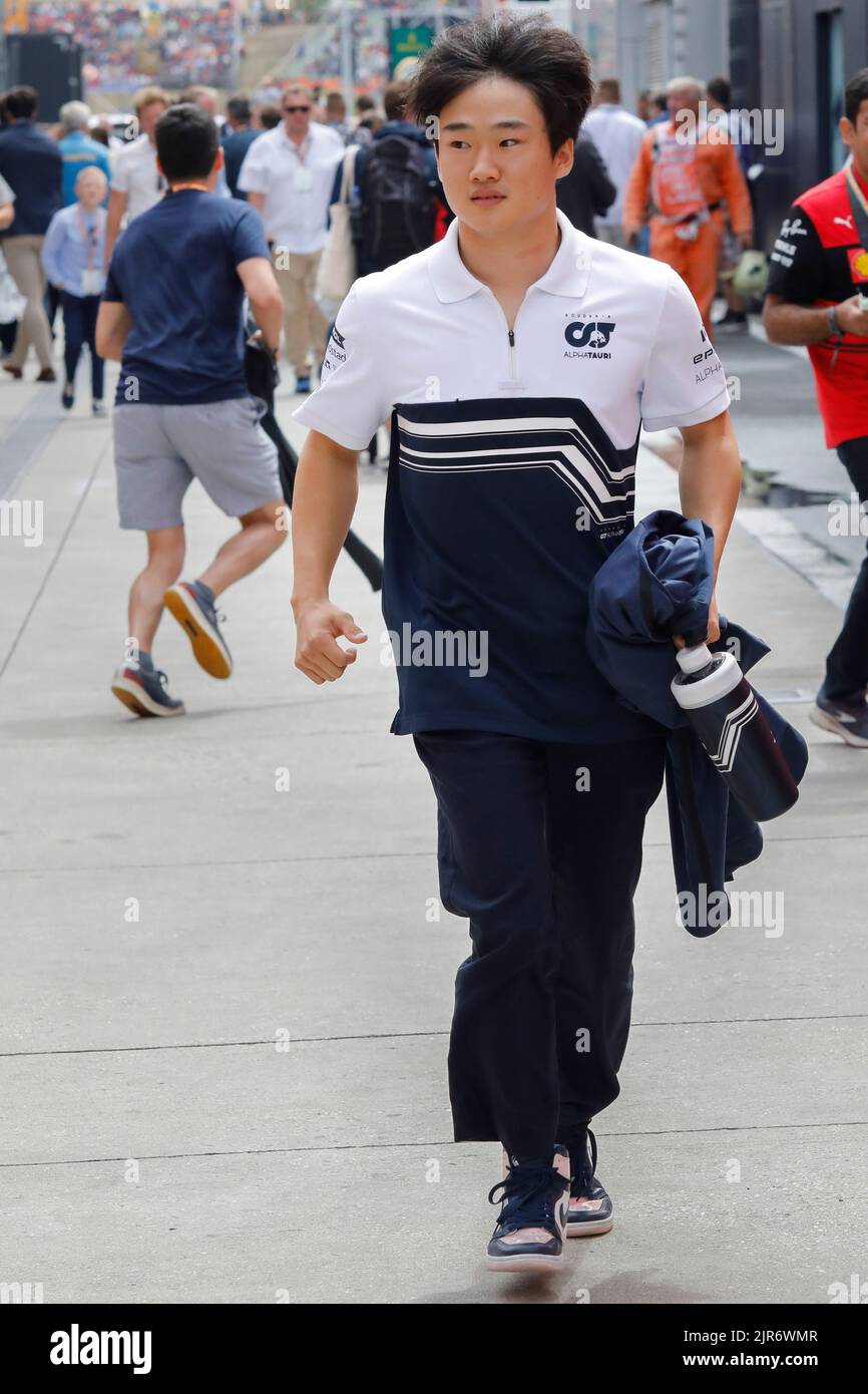 Mogyorod, Ungheria. Luglio 31th 2022. Formula 1 Gran Premio d'Ungheria a Hungaroring, Ungheria. Nella foto: Yuki Tsunoda (JPN) di AlphaTauri Foto Stock