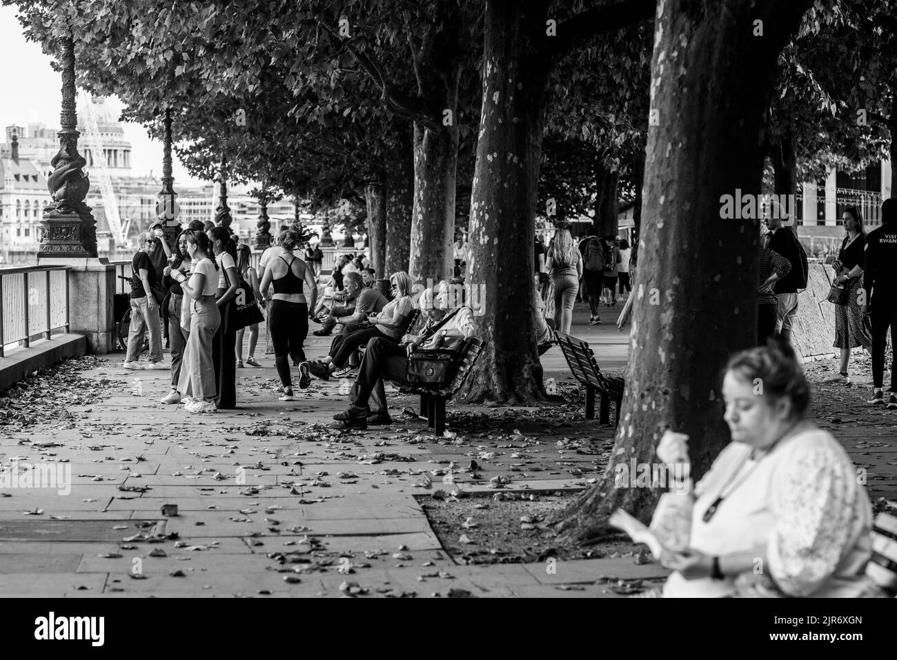 Londra lungo il Tamigi Foto Stock