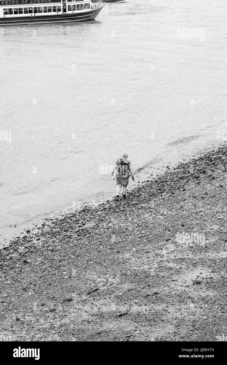 Londra lungo il Tamigi Foto Stock