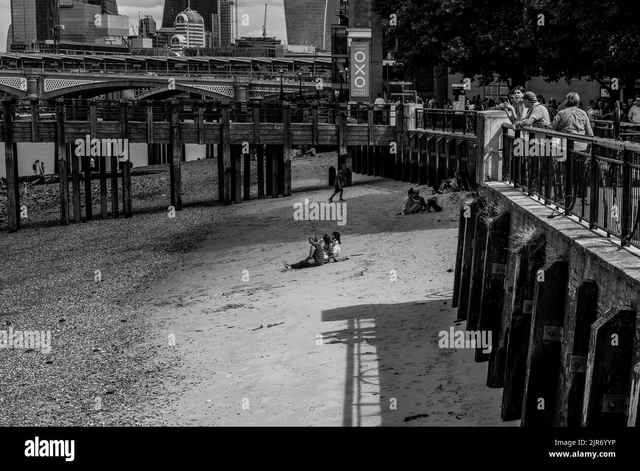 Londra lungo il Tamigi Foto Stock