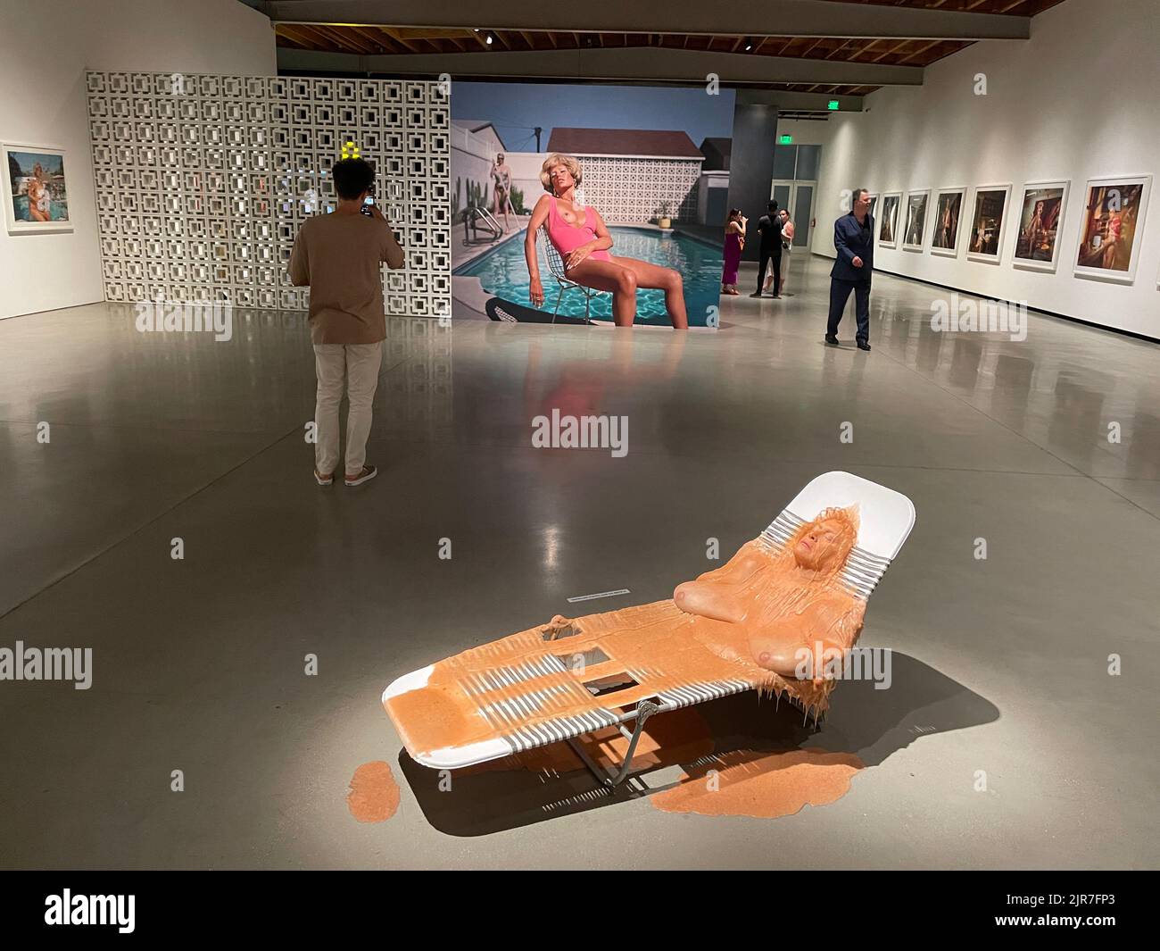 Mostra d'arte contemporanea di Nadia Cohen alla Jeffrey Deitch Gallery di Hollywood, California Foto Stock