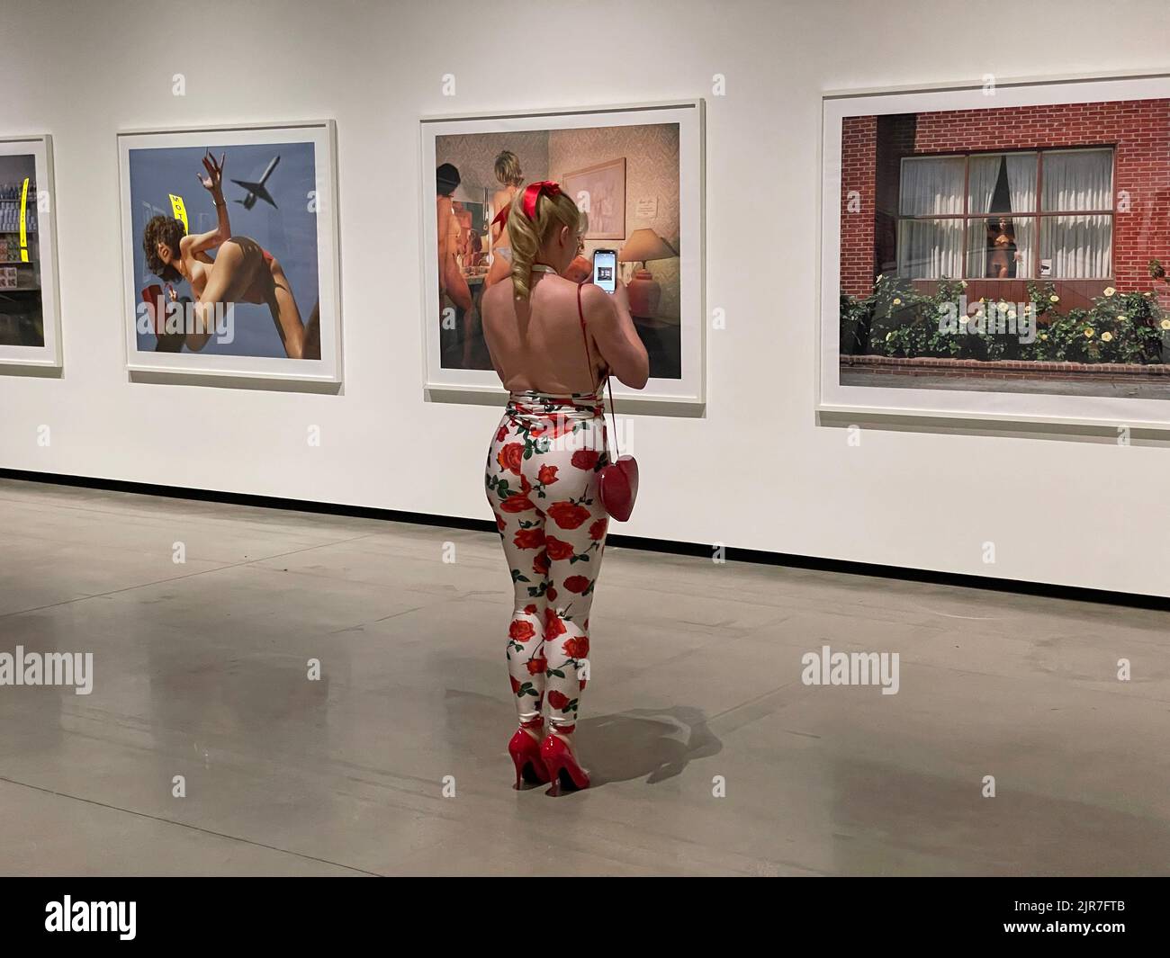 Mostra di arte contemporanea di Nadia Cohen alla Jeffrey Deitch Gallery di Hollywood, California Foto Stock