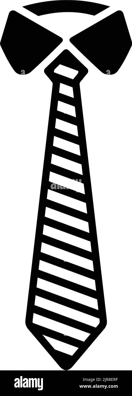 Formale, cravatta, icona moda - file EPS vettoriale. Ideale per supporti di stampa, Web, immagini di magazzino, uso commerciale o qualsiasi tipo di progetto di progettazione. Illustrazione Vettoriale