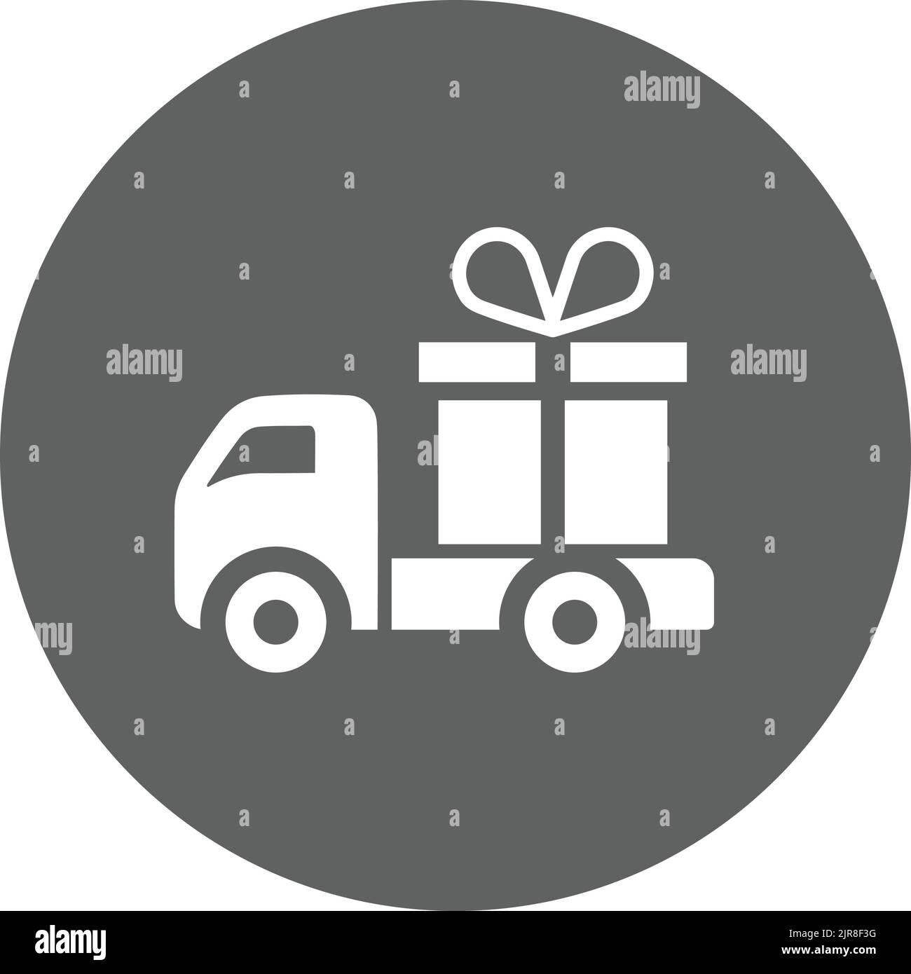 Icona regalo, confezione, consegna - semplice file EPS vettoriale modificabile. Illustrazione Vettoriale