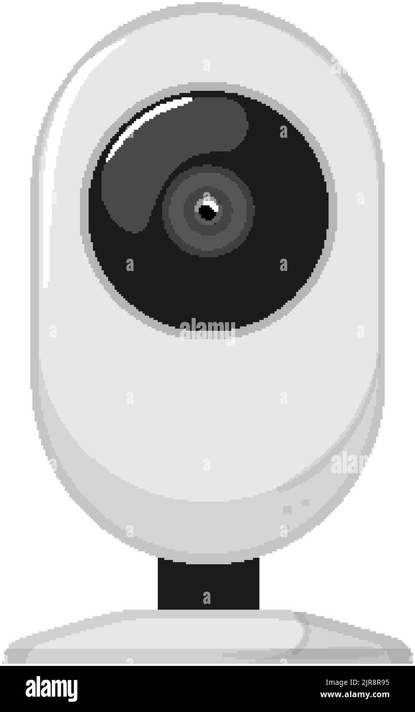telecamera di sicurezza protetta immagine vettoriale del cartone animato tvcc Illustrazione Vettoriale