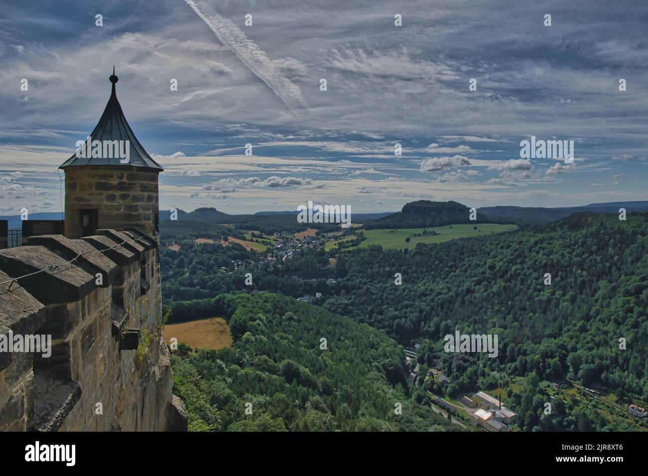 fortezza königstein sassonia svizzera Foto Stock