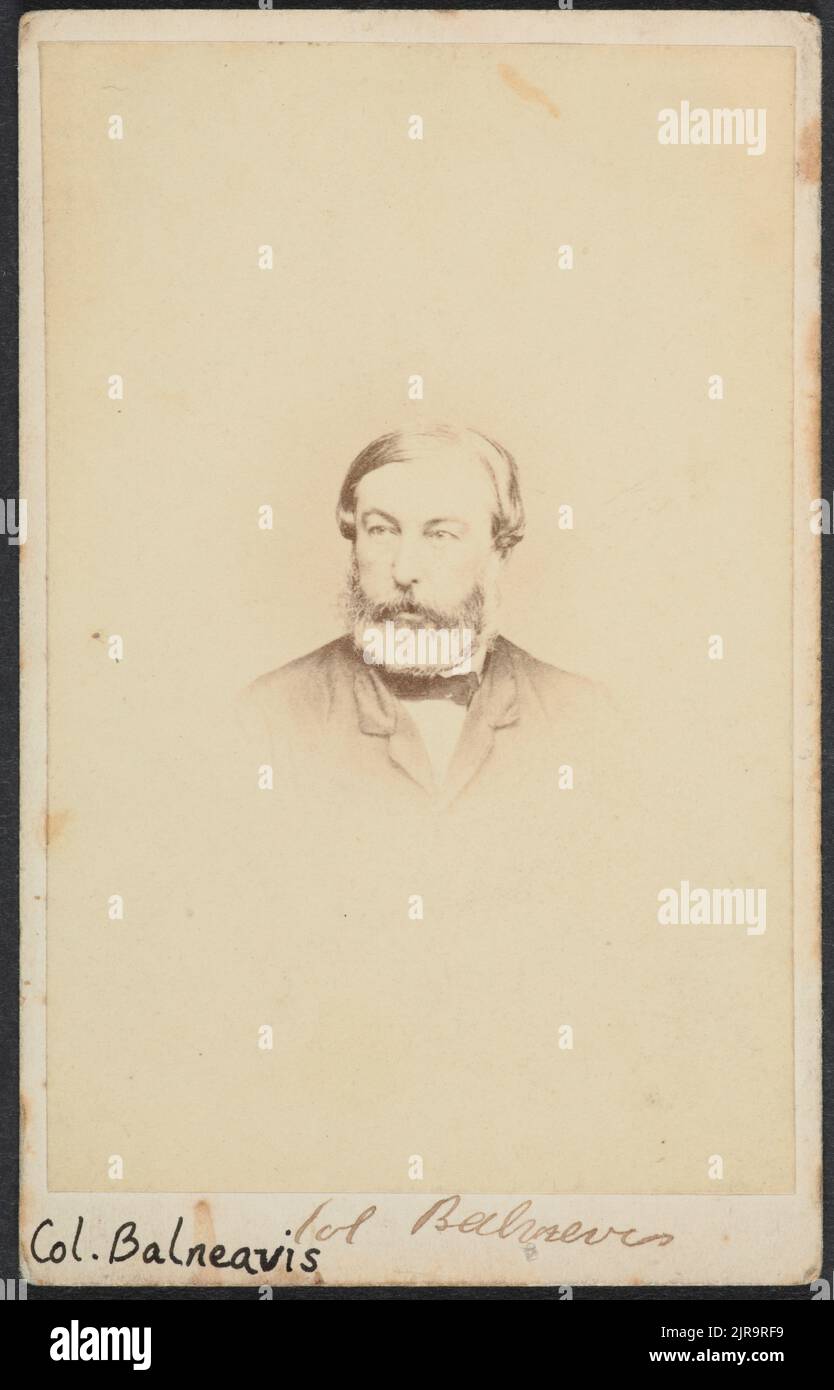 Colonnello Balneavis, circa 1860, Auckland, di Hartley Webster. Foto Stock
