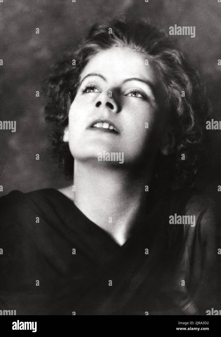 Ritratto di Greta Garbo 1925 - foto di Arnold Gennhe, 1869-1942 Foto Stock