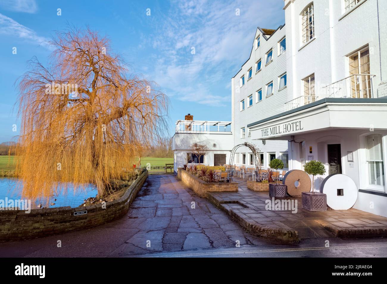 The Mill Hotel a Sudbury Suffolk, Inghilterra. Foto Stock