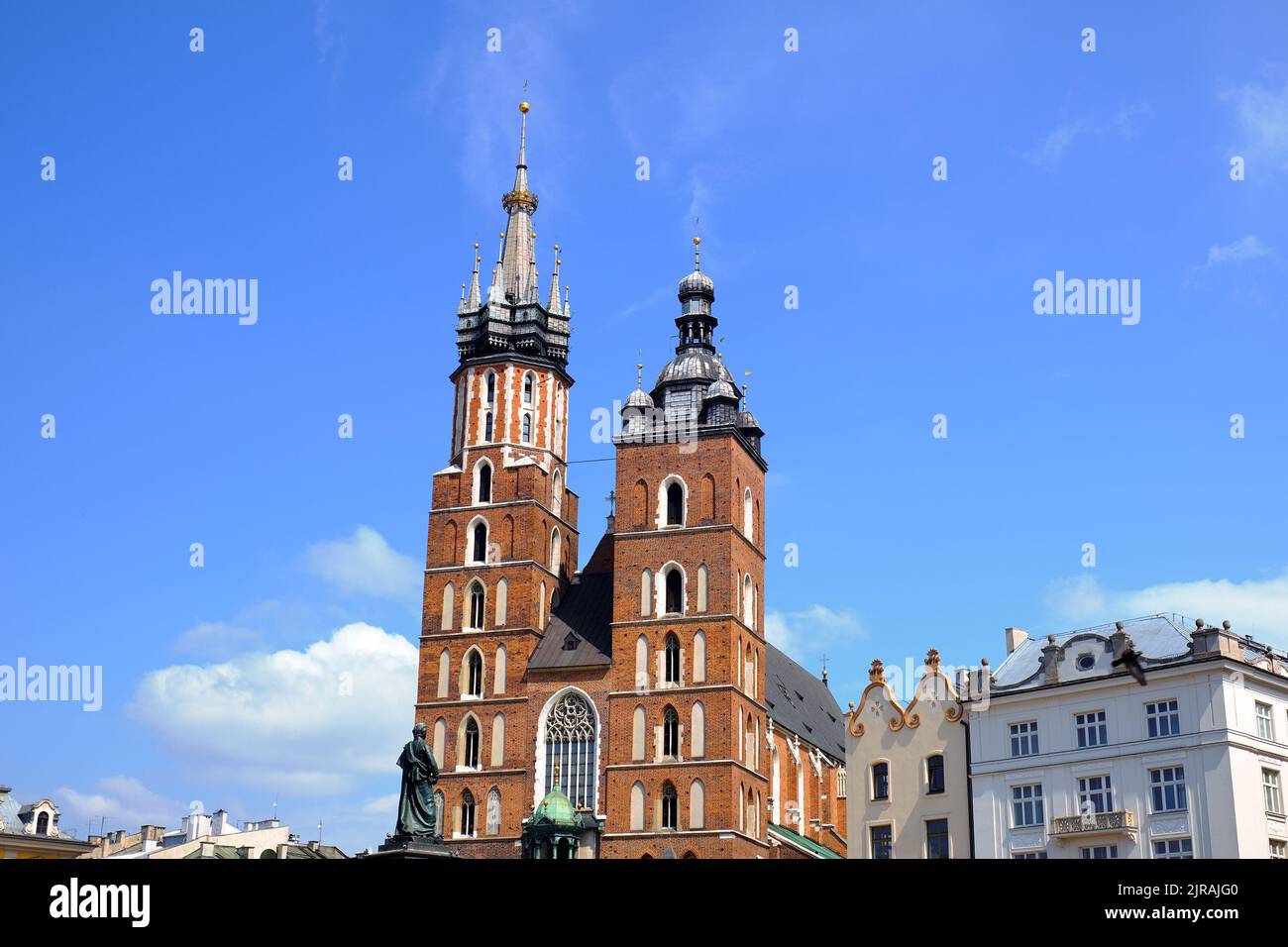 Santa Maria la Basilica di Cracovia Foto Stock