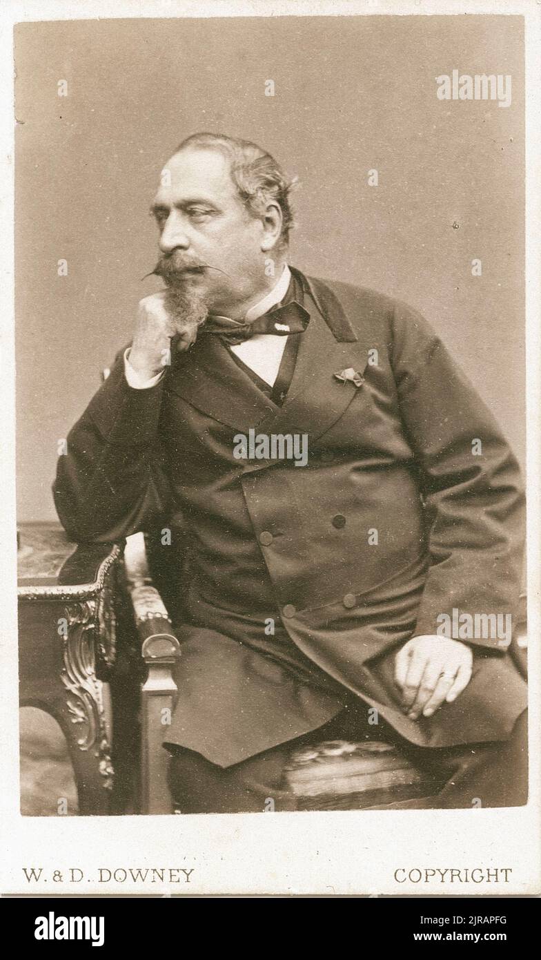 Ritratto di Napoleone III (1808 - 1873), Imperatore dei francesi, 1871, di W. & D. Downey (1855 - 1940). Foto Stock