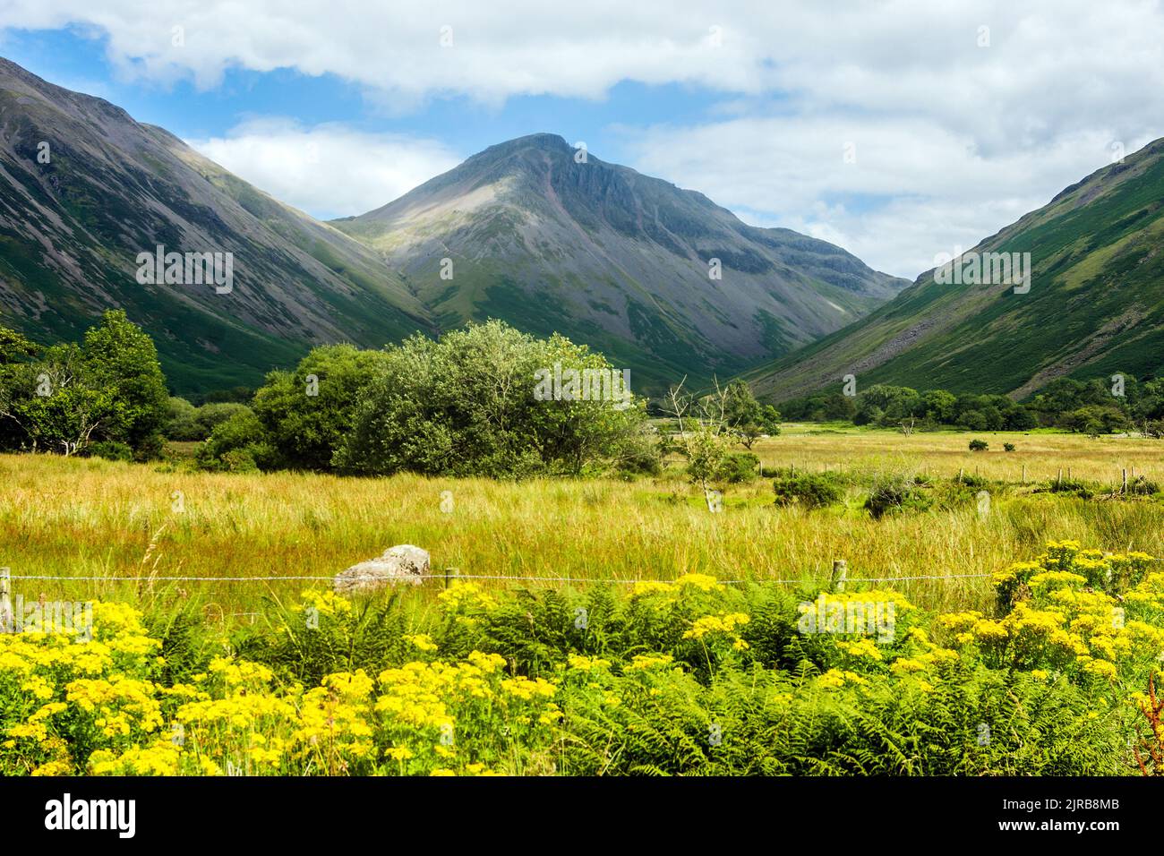 Scafell Pike è la montagna più alta d'Inghilterra. Foto Stock