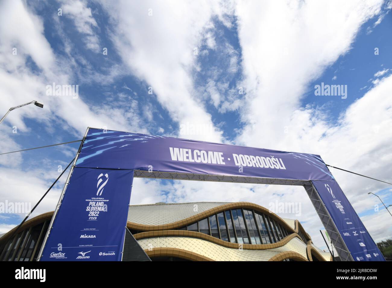 Arena Stozice, sede del Campionato del mondo di pallavolo 2022 a Lubiana, Slovenia Foto Stock