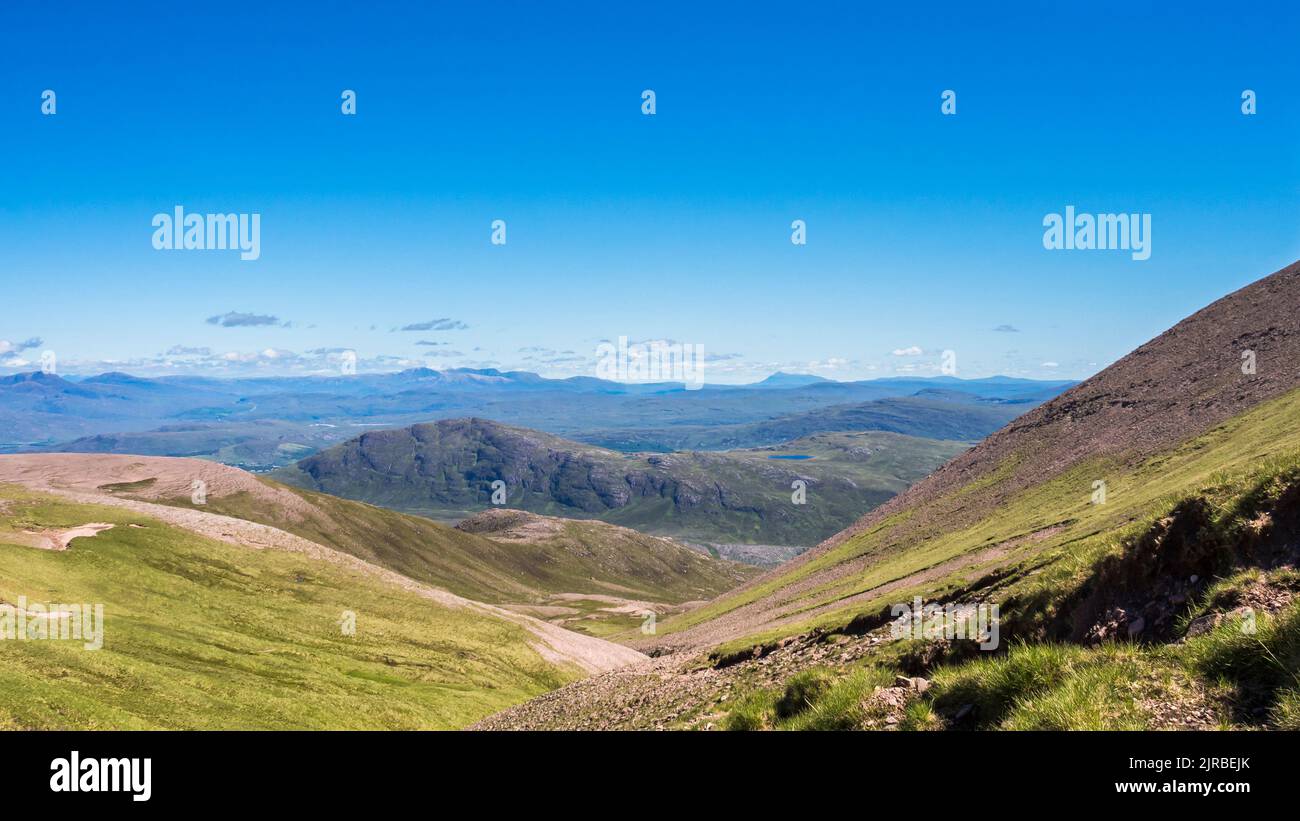 Regno Unito, Scozia, paesaggio montuoso delle Highlands nordoccidentali Foto Stock