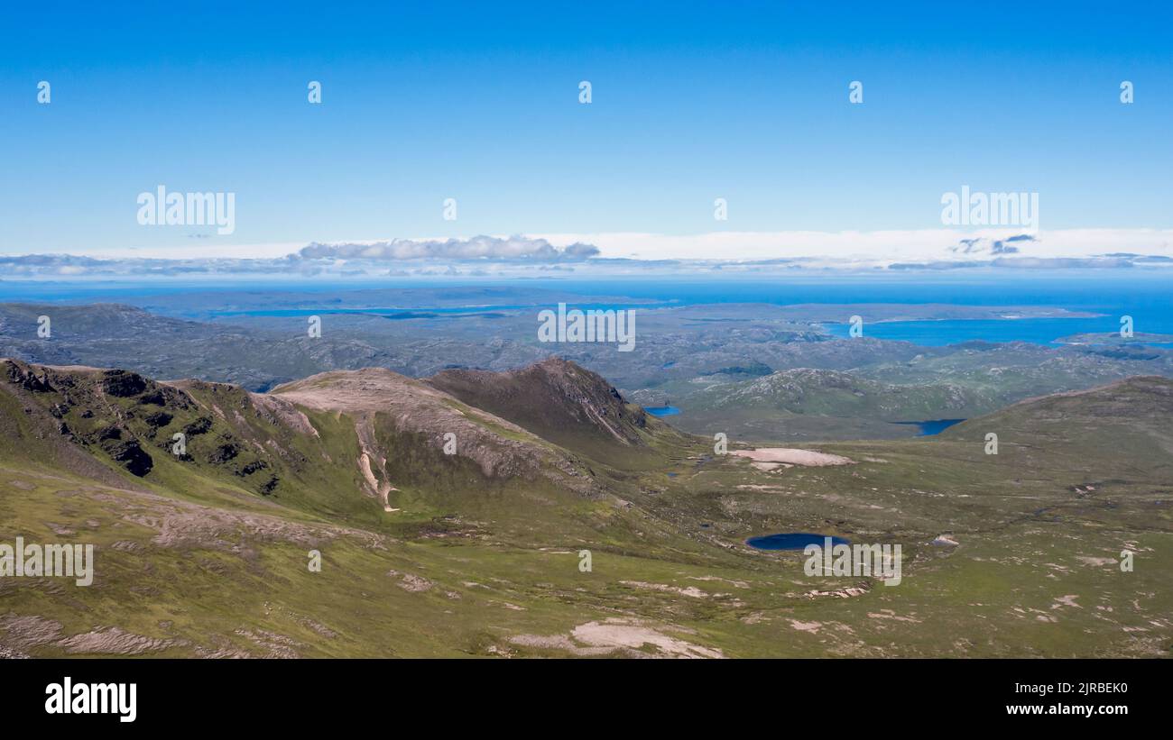 Regno Unito, Scozia, paesaggio montuoso delle Highlands nordoccidentali Foto Stock