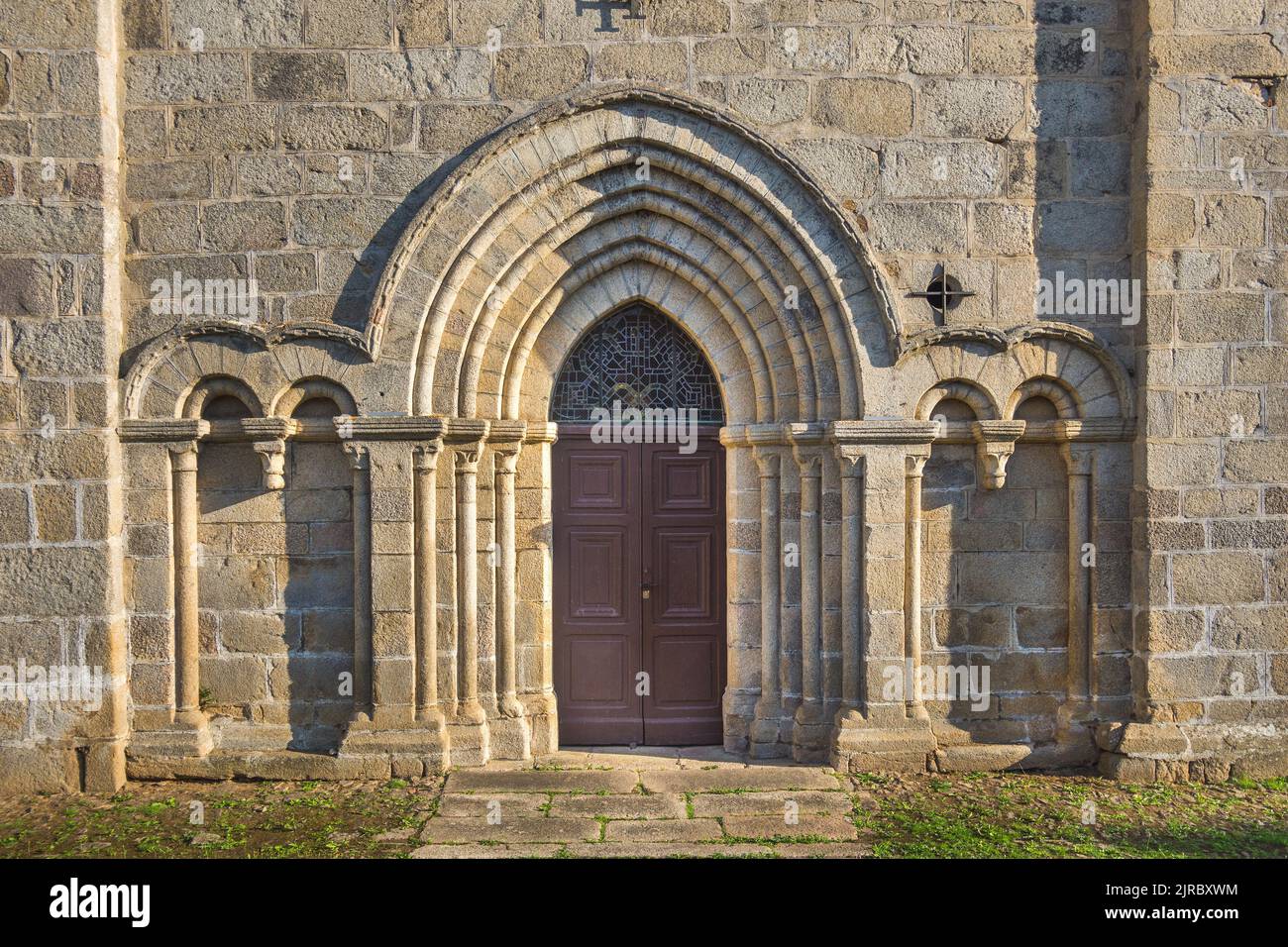 Chiesa di Saint Just, Saint-Just-le-Martel, Haute-Vienne (87), Francia. Foto Stock
