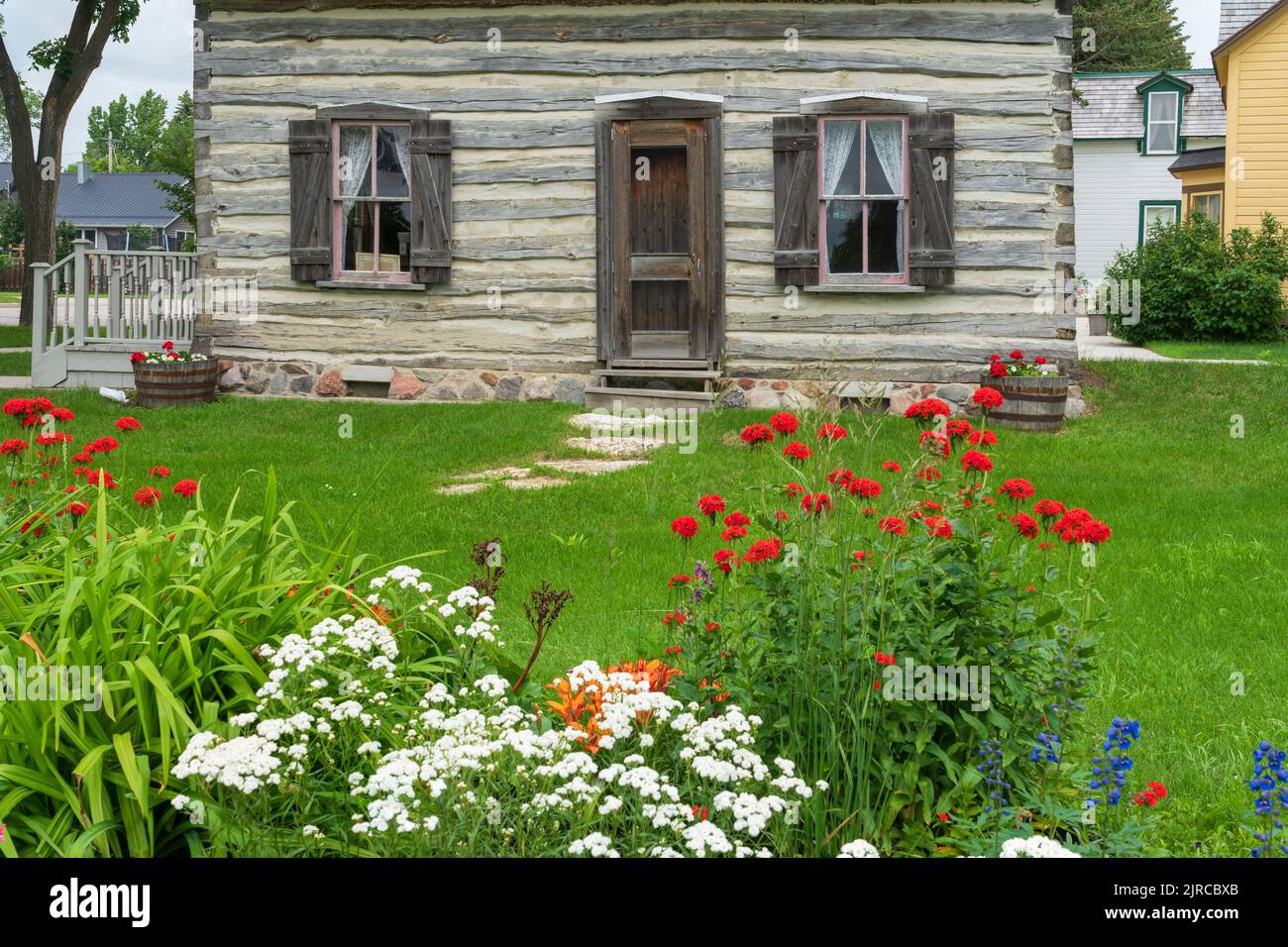 Il Nellie McClung Heritage Site a Manitou, Manitoba, Canada. Foto Stock