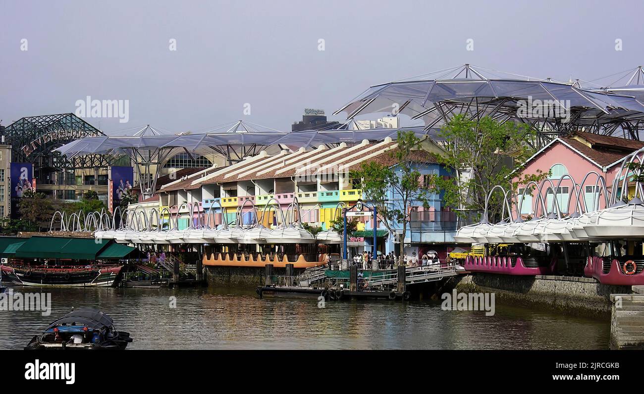 Singapore, Clarke Quay i Foto Stock