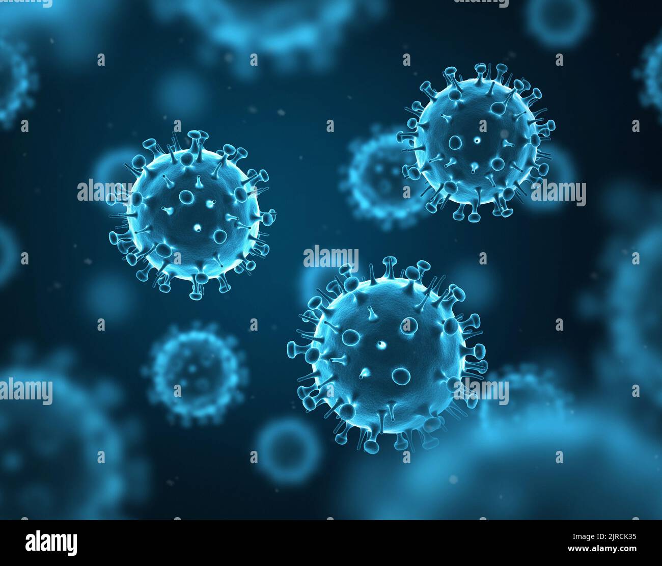 Virus influenzale H1N1. Foto Stock