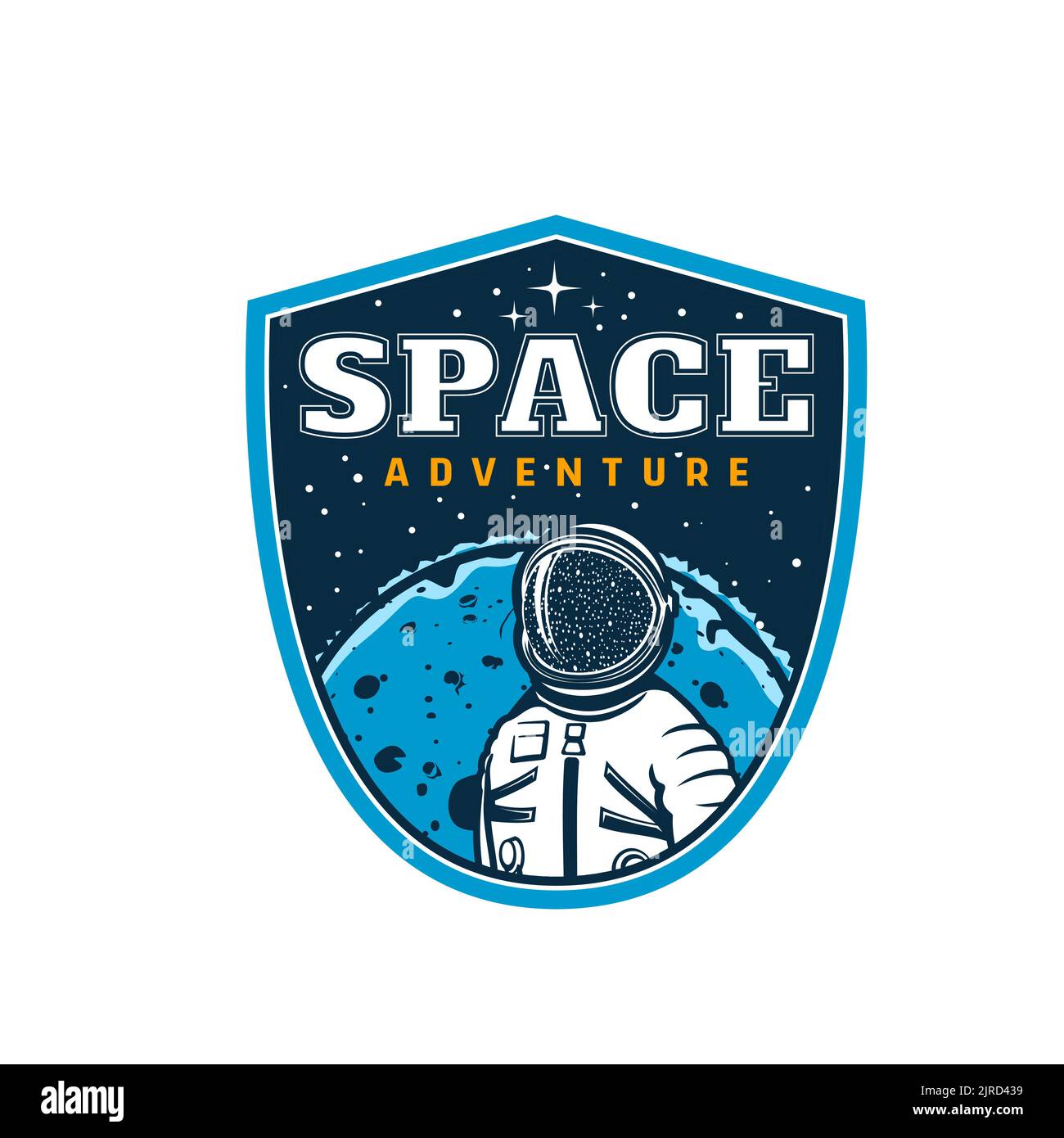 Distintivo Della NASA Sopra La Bandiera Di U.S.a. Fotografia Edoriale