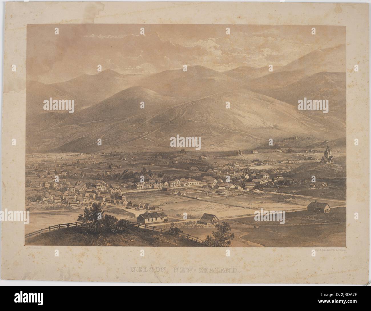 Nelson, Nuova Zelanda., 1860-1869, da J Needham, Day & Son Ltd. Dono di Horace Fildes, 1937. Foto Stock