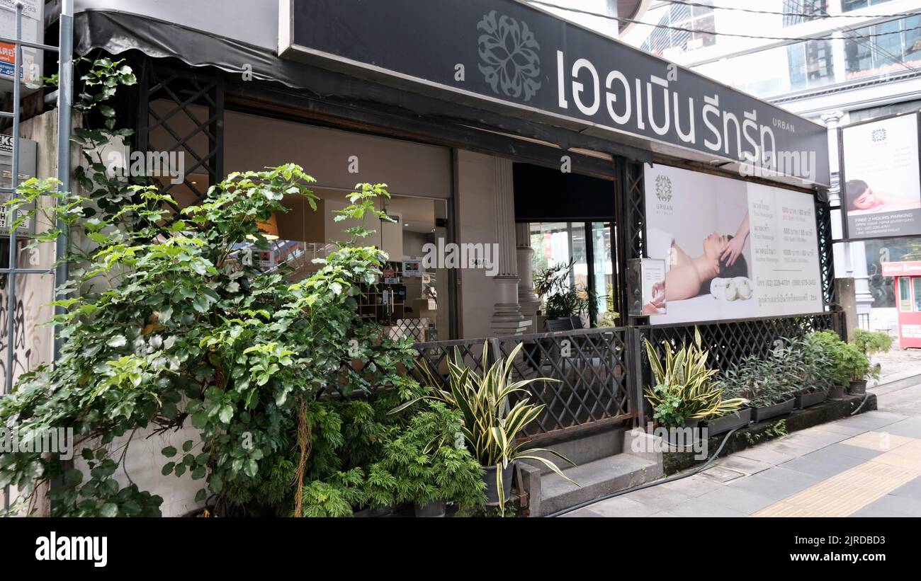 Salone massaggi Bangkok Thailandia Foto Stock
