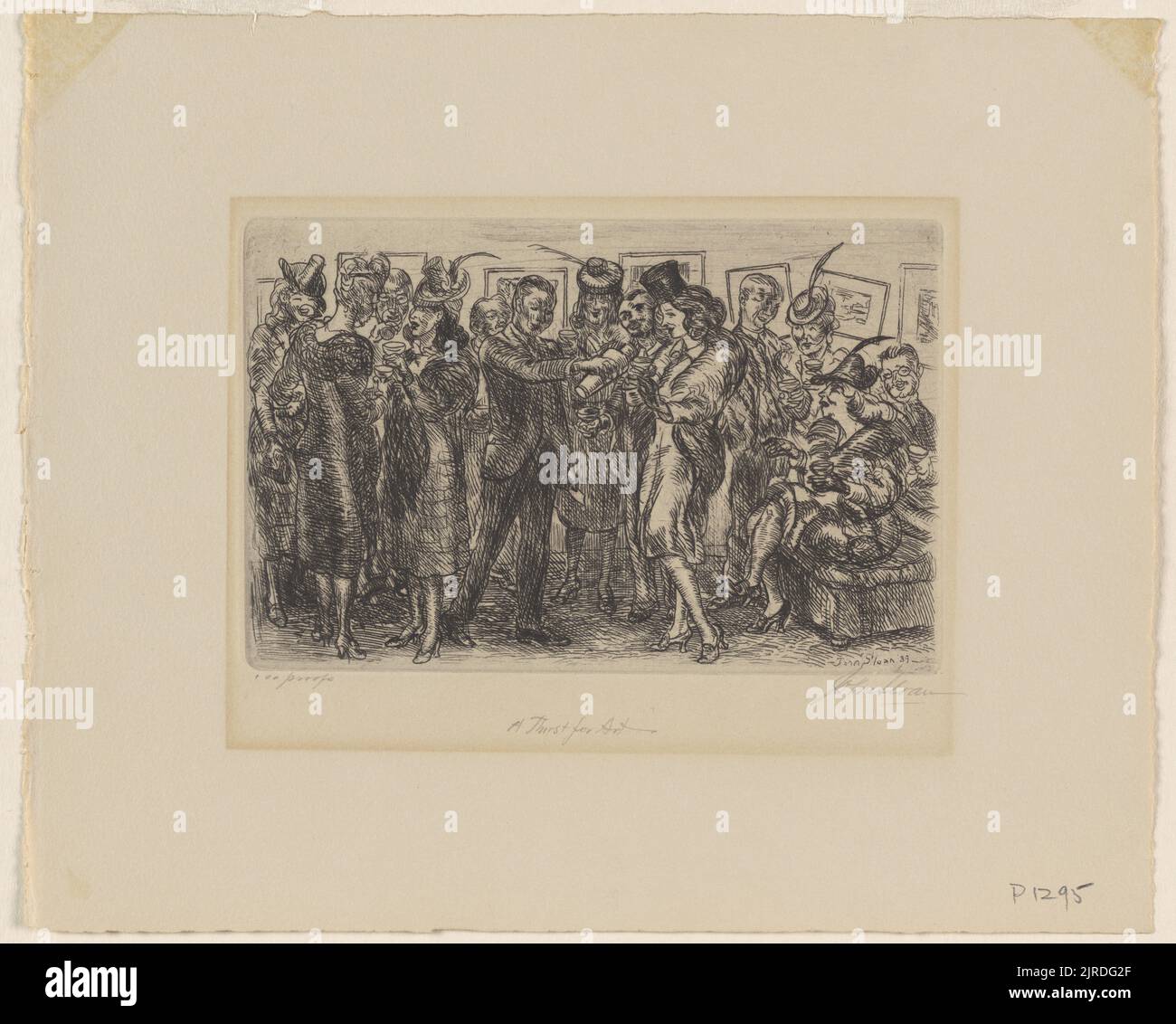 Una sete di arte, di John Sloan. Gift of the Wilmington Society of fine Arts, United States, 1965. Foto Stock