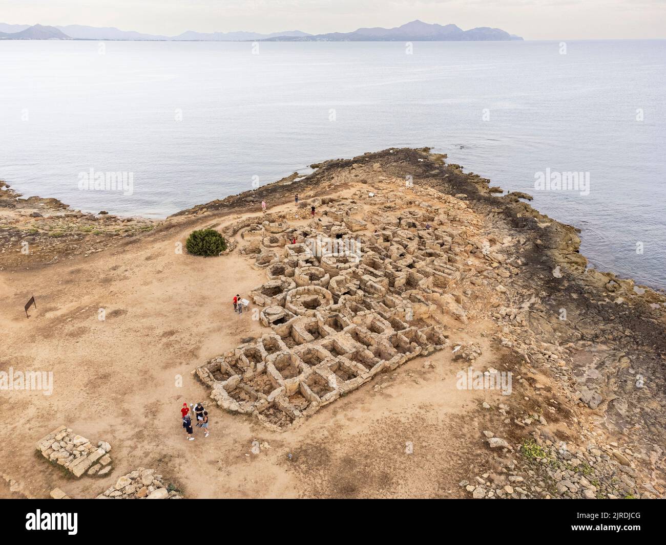 Sito archeologico di Son Real, necropoli talayotica del 7th° secolo a.C., Santa Margarita, Maiorca, Isole Baleari, Spagna Foto Stock