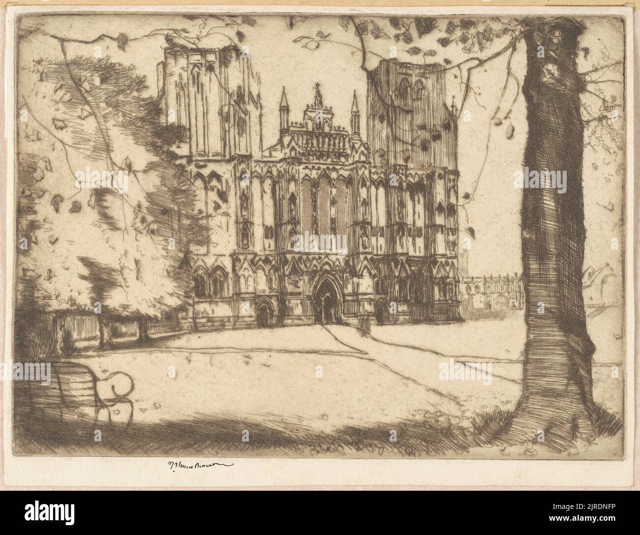 Autunno a Wells, 1913, Regno Unito, di Henry Brown. Dono della signora Harold Wright, 1965. Foto Stock