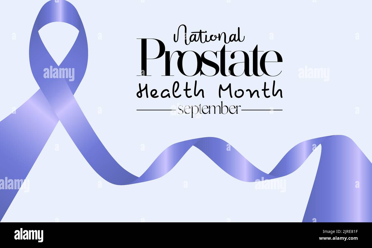 Concetto di disegno di illustrazione del vettore del mese nazionale di salute della prostata osservato ogni settembre. Illustrazione Vettoriale