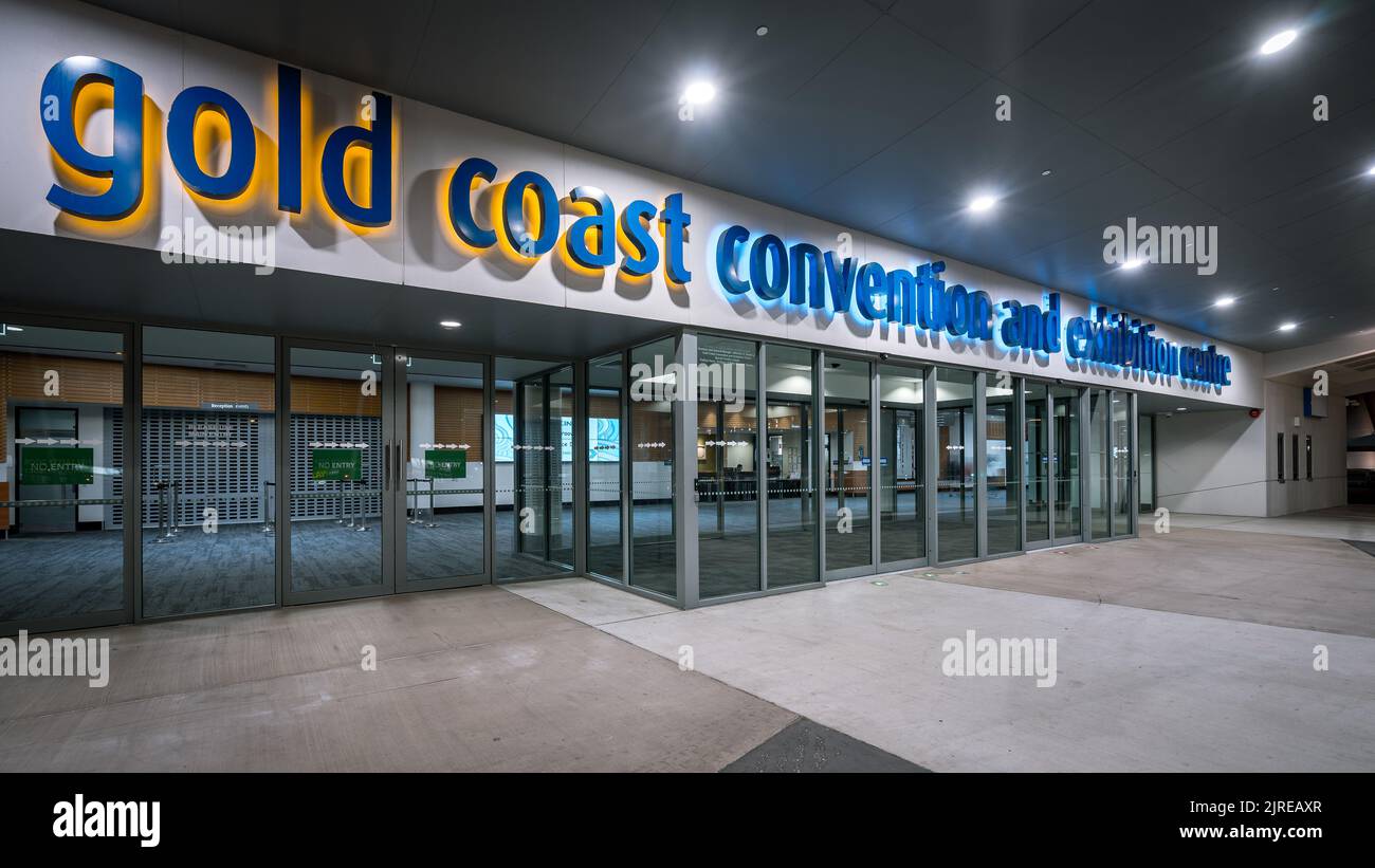 Gold Coast, Queensland, Australia - edificio del centro congressi ed esposizioni Gold Coast Foto Stock