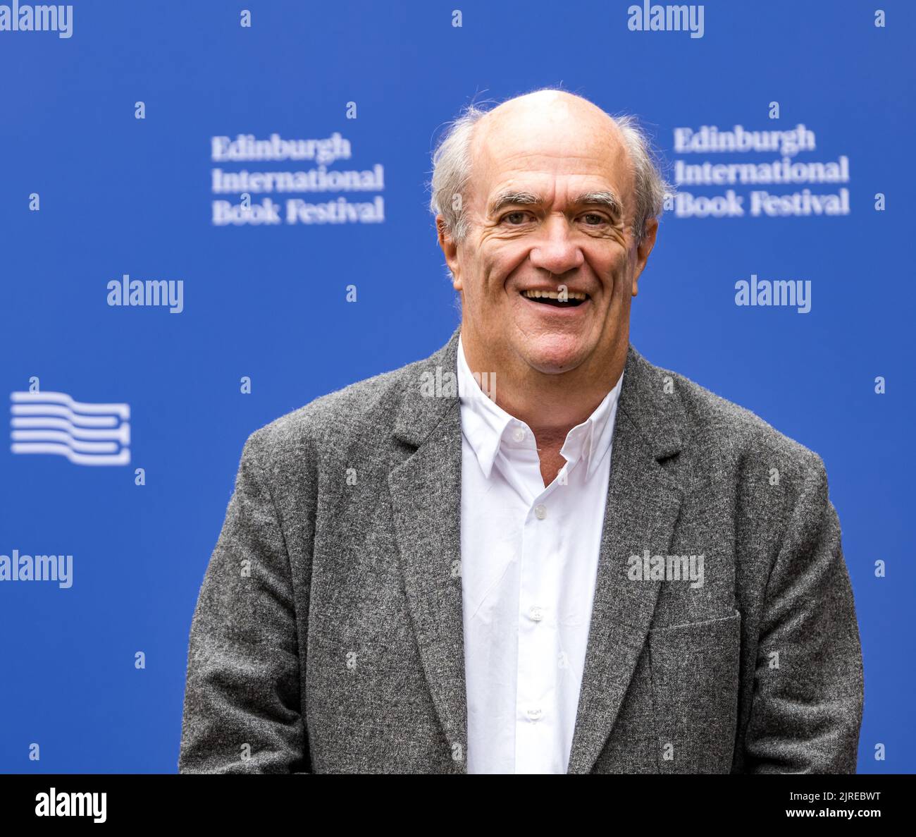 Edimburgo, Scozia, Regno Unito, 24 agosto 2022. Edinburgh International Book Festival: Colm Toibin, un romanziere irlandese, scrittore di storia breve, saggio, drammaturgo, giornalista, critico e poeta. È il nuovo Irish Laureate for Fiction ed è stato insignito del David Cohen Prize per una vita di successi. Credit: Sally Anderson/Alamy Live News Foto Stock