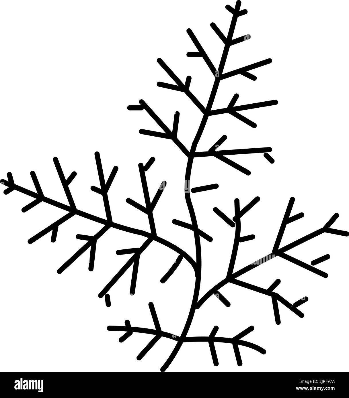 immagine vettoriale dell'icona a colori del glicine Illustrazione Vettoriale