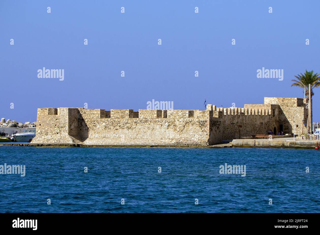 Storica fortezza veneziana a Ierapetra, la città più meridionale della Grecia, Creta, Grecia, Europa Foto Stock