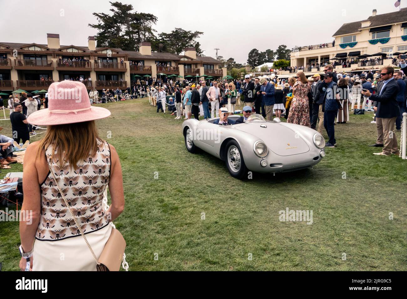 1955 Porsche 550 1500 RS Wendler Special al 71st Pebble Beach Concours d' Elegance 2022 Foto Stock