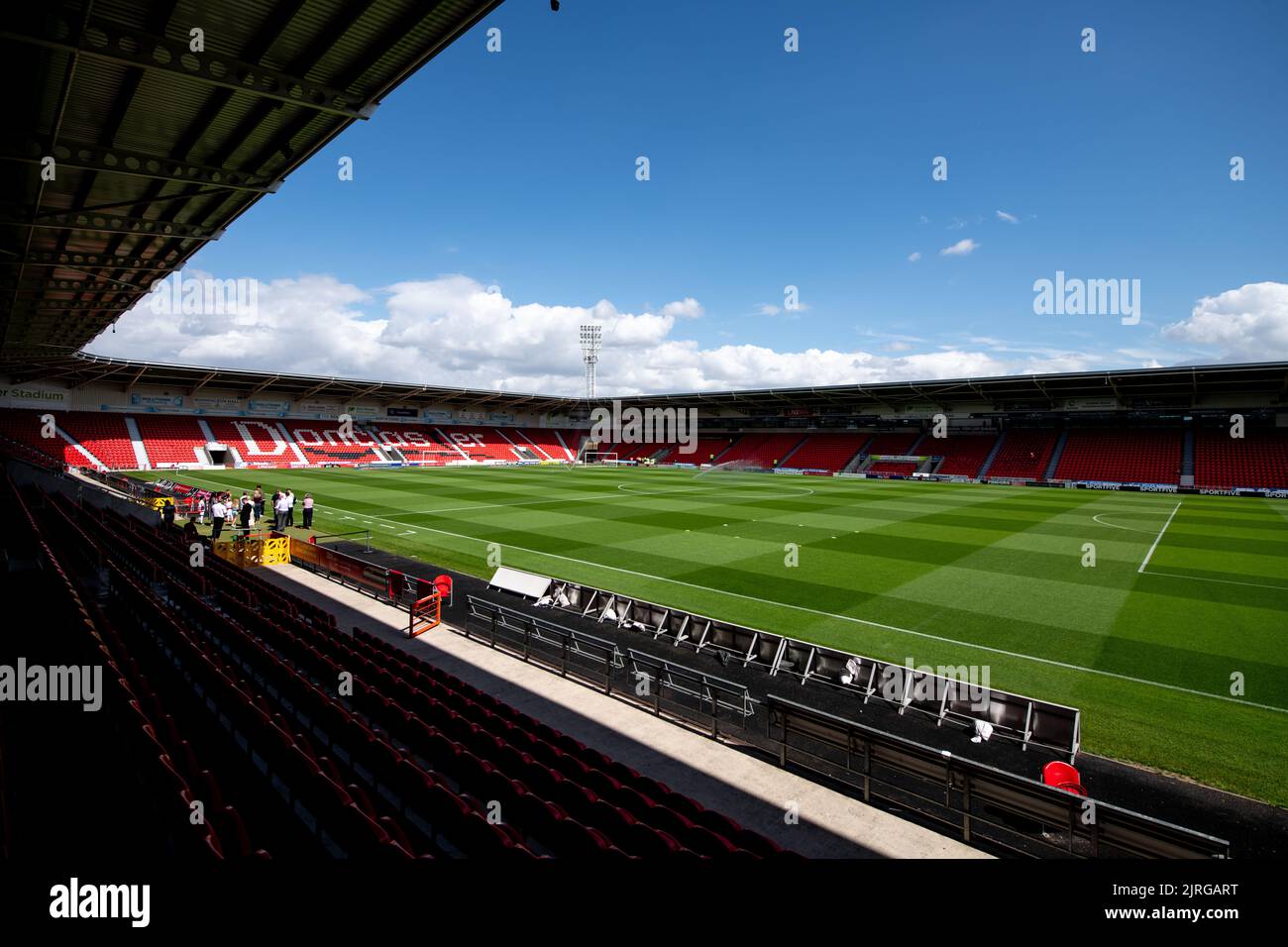 Doncaster Rovers FC. Eco-Power Stadium. Foto Stock