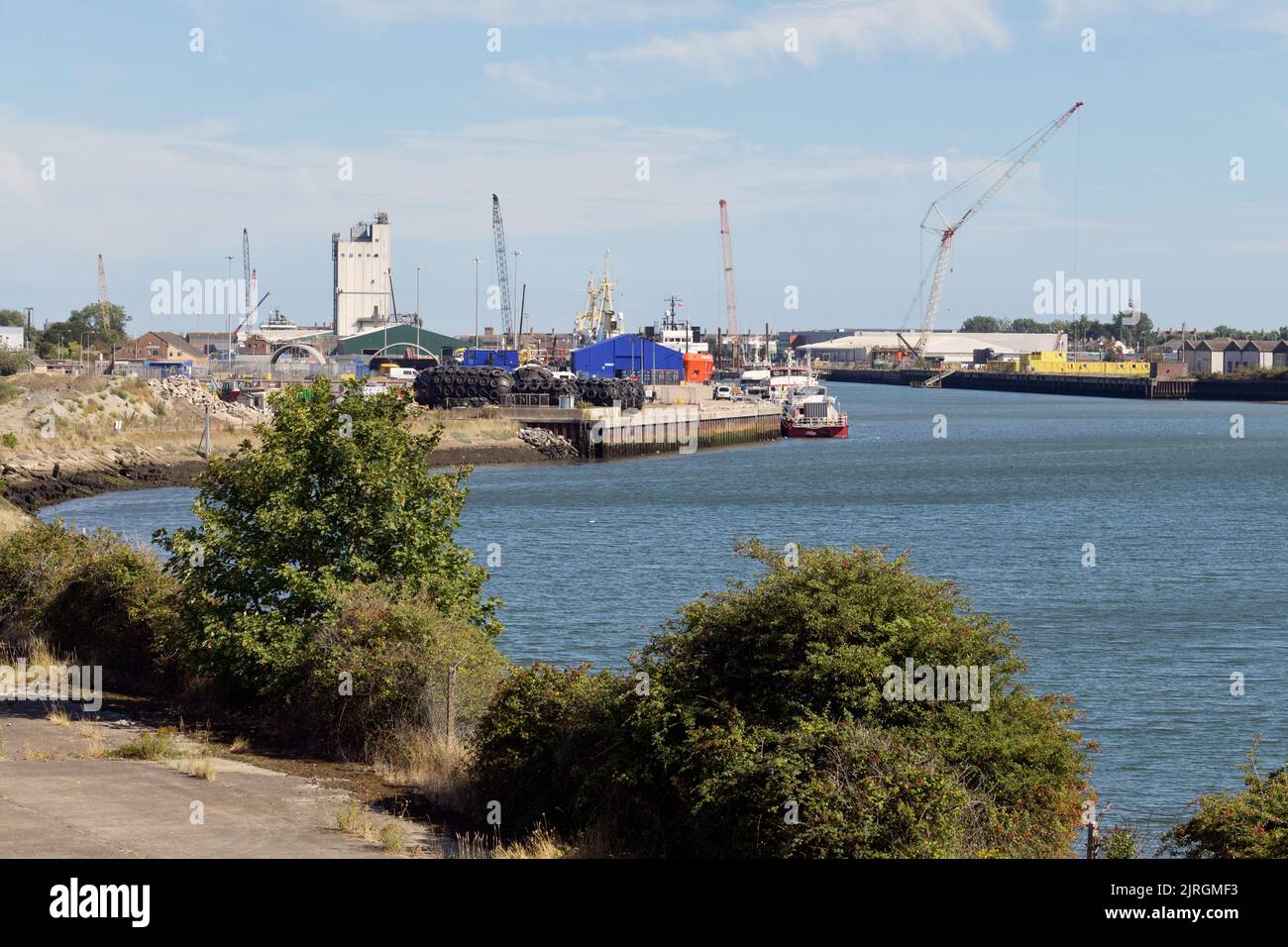 siti di lavoro industriali lothing lago lowestoft suffolk inghilterra Foto Stock