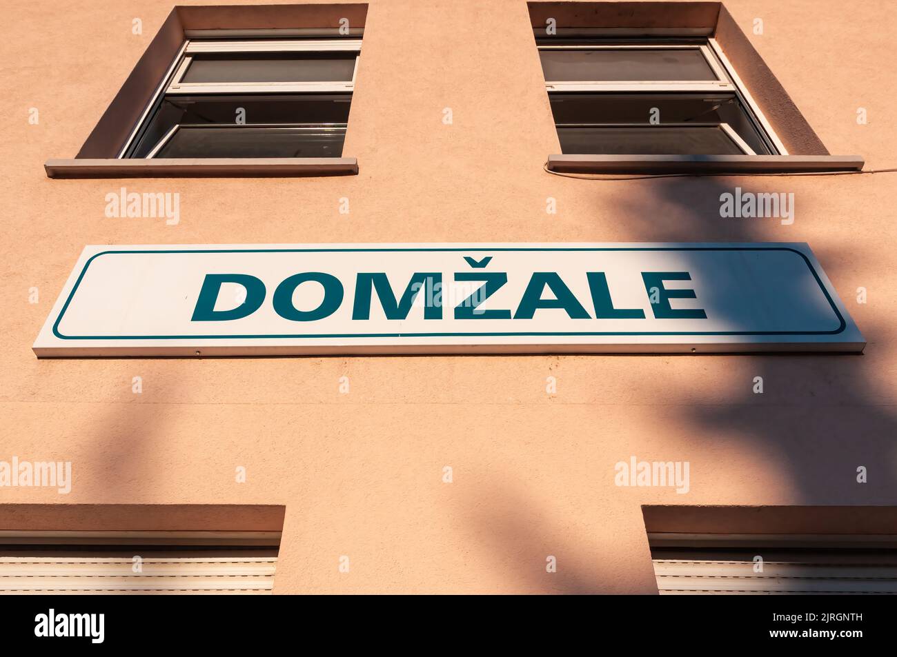 Domzale è una città della Slovenia, nei pressi di Lubiana Foto Stock