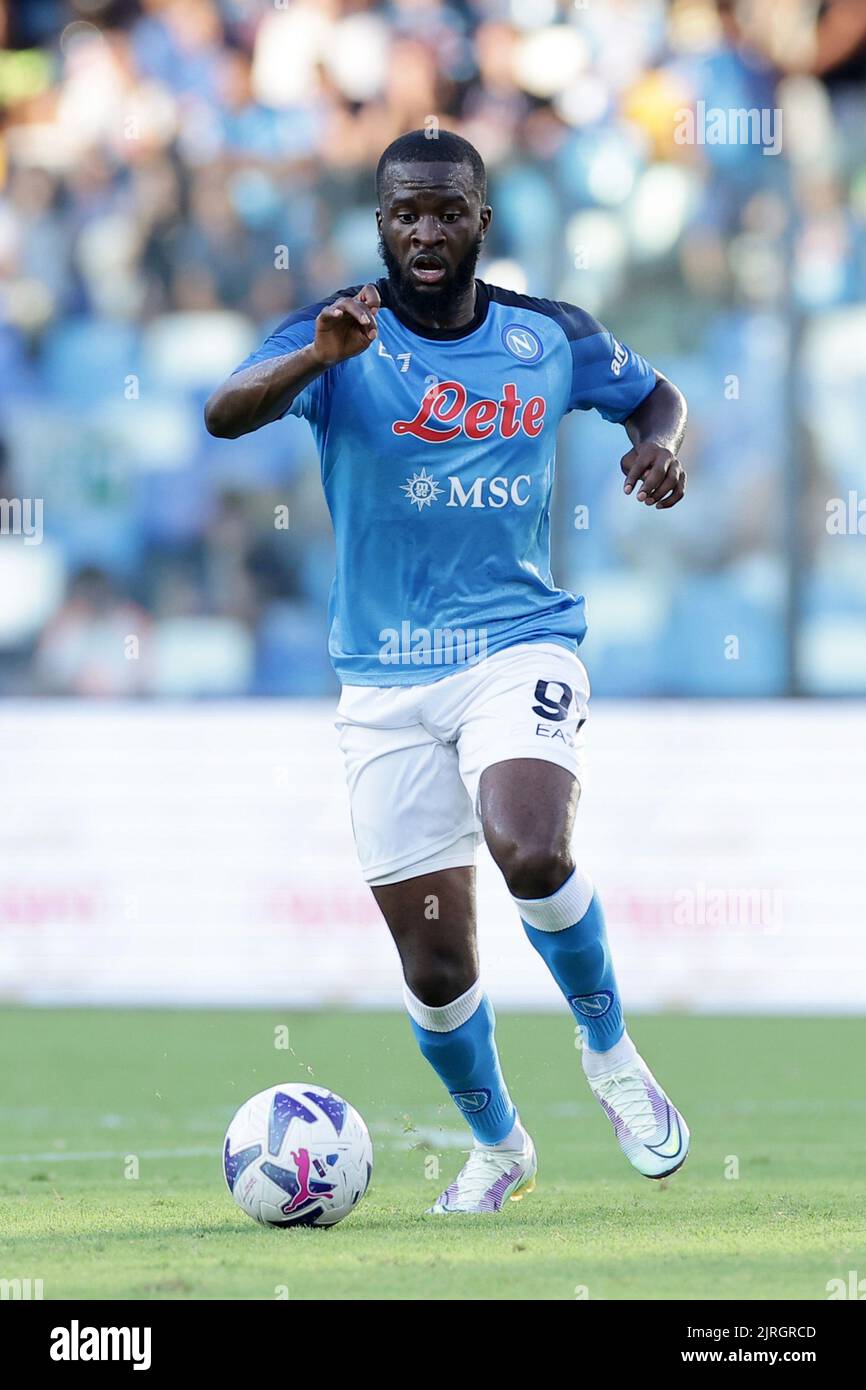 Napoli, Italia. 24th ago, 2022. Tanguy Ndombele di SSC Napoli durante la partita di calcio tra SSC Napoli e SS Juve Stabia allo stadio Diego Armando Maradona di Napoli (Italia), 24th agosto 2022. Foto Cesare Purini/Insidefoto Credit: Insidefoto di andrea staccioli/Alamy Live News Foto Stock