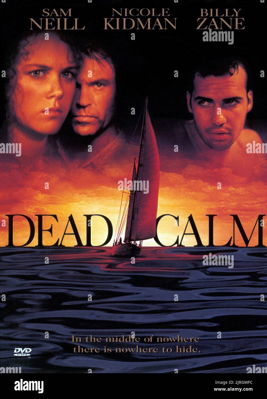 NICOLE KIDMAN, SAM NEILL, BILLY ZANE POSTER, DEAD CALM, 1989 Foto Stock
