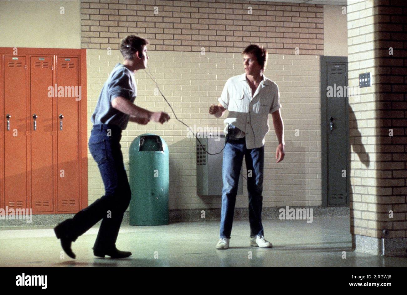 KEVIN BACON, CHRIS PENN, FOOTLOOSE, 1984 Foto Stock