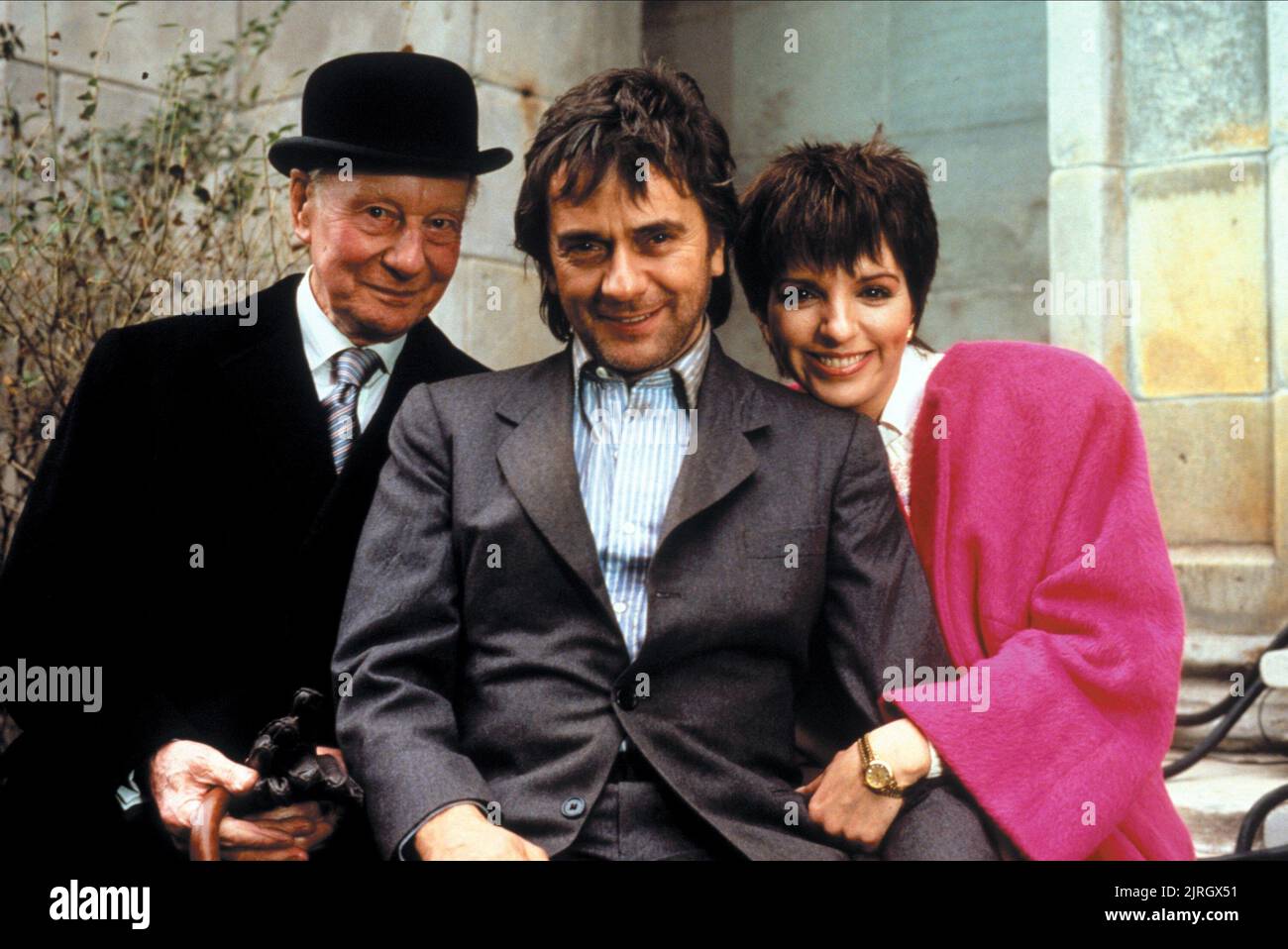 JOHN GIELGUD, DUDLEY MOORE, Liza Minnelli, Arthur, 1981 Foto Stock