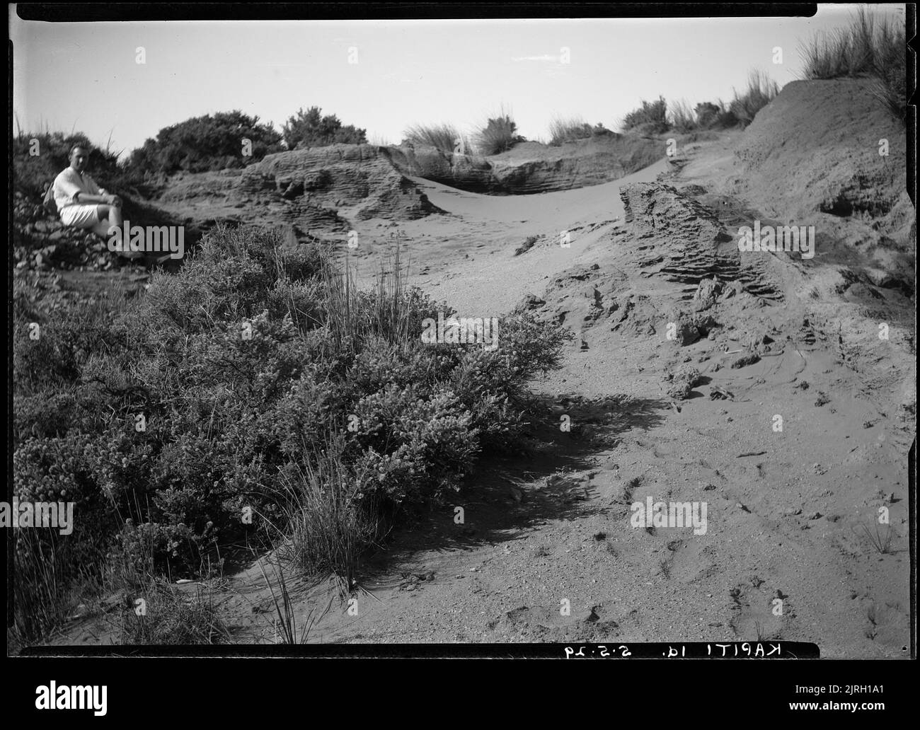 Visita a Kapiti, Isola di Kapiti - 5 maggio 1929, 05 maggio 1929, di Leslie Adkin. Dono della tenuta di famiglia G. L. Adkin, 1964. Foto Stock