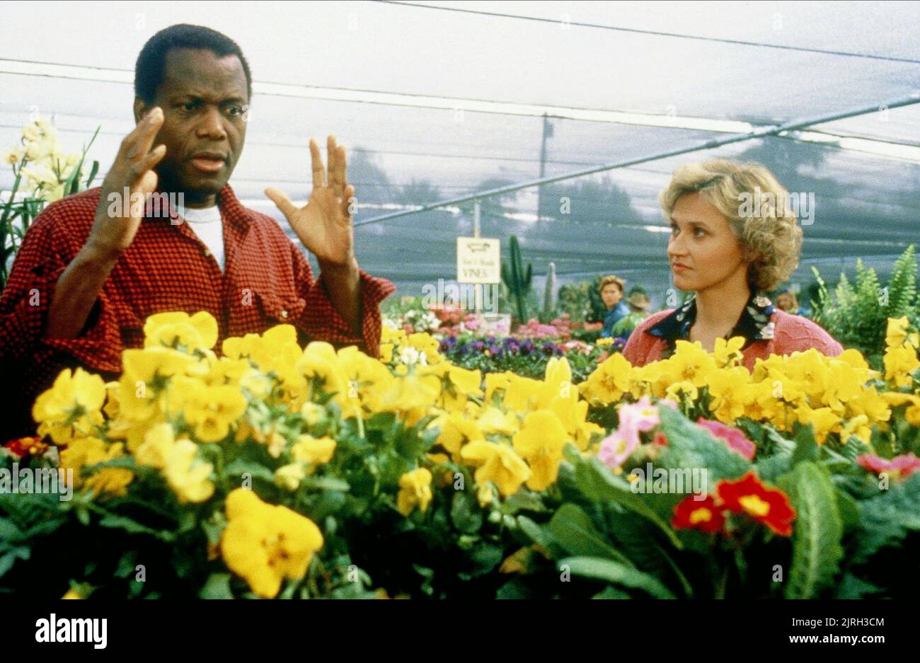 SIDNEY POITIER, Caroline kava, poco NIKITA, 1988 Foto Stock