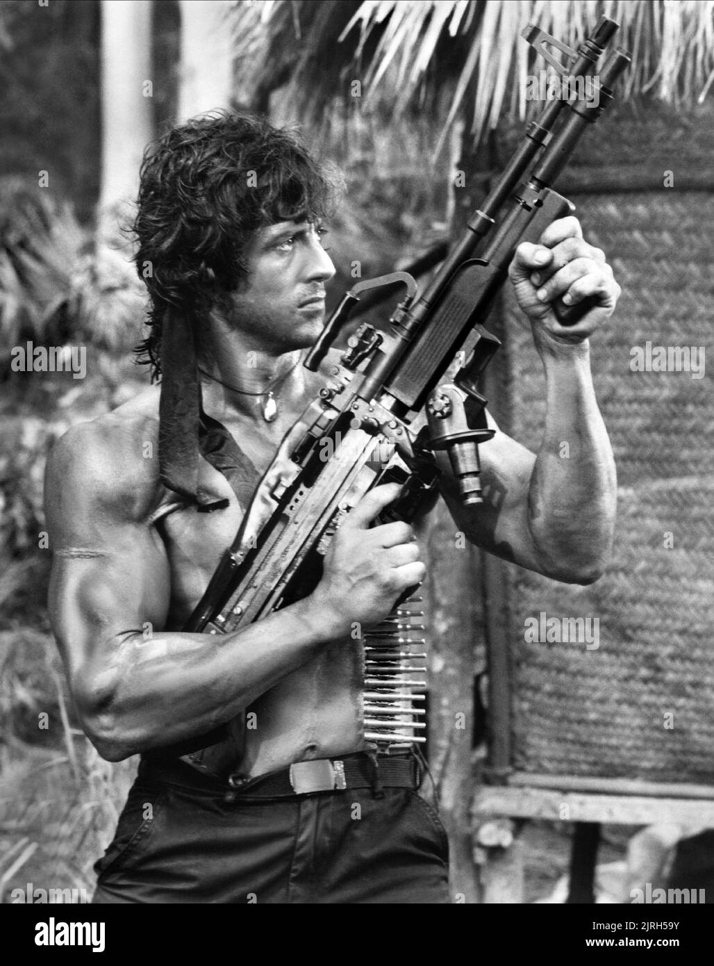 SYLVESTER STALLONE, Rambo: primo sangue parte II, 1985 Foto Stock