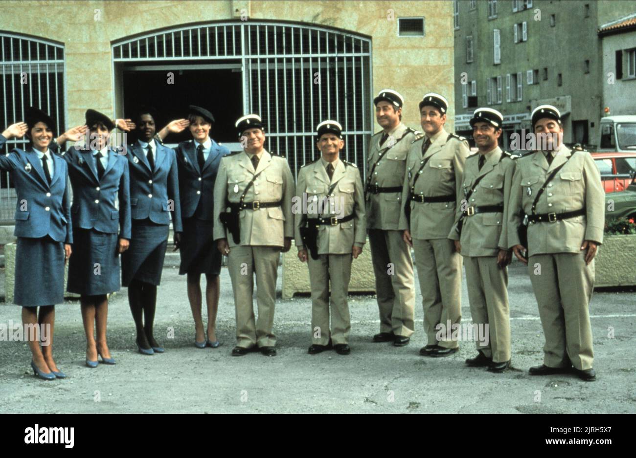 MICHEL GALABRU, LOUIS DE FUNES, le truppe e truppe-ETTES, 1982 Foto Stock